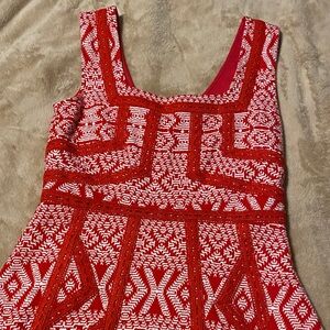 Maeve Red Embroidered Dress